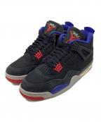 NIKEナイキ）の古着「AIR JORDAN 4 RETRO」｜ブラック BLACK/FIRE RED-