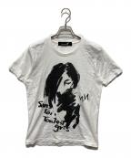 GROUND Yグラウンドワイ）の古着「手書きデッサン画プリントTシャツ」｜ホワイト