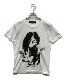 GROUND Y（グラウンドワイ）の古着「手書きデッサン画プリントTシャツ」｜ホワイト