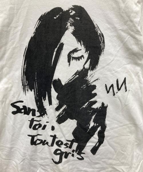 GROUND Y（グラウンドワイ）GROUND Y (グラウンドワイ) 手書きデッサン画プリントTシャツ ホワイト サイズ:3の古着・服飾アイテム