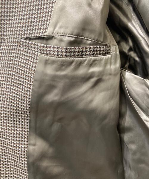 AURALEE（オーラリー）AURALEE (オーラリー) DOUBLE FACE CHECK LONG COAT / ダブルフェイスチェックロングコート / 総柄コート / チェックコート ブラウン サイズ:3の古着・服飾アイテム