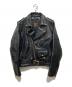 VANSON（バンソン）の古着「TYPE C2 ダブルライダースジャケット」｜ブラック