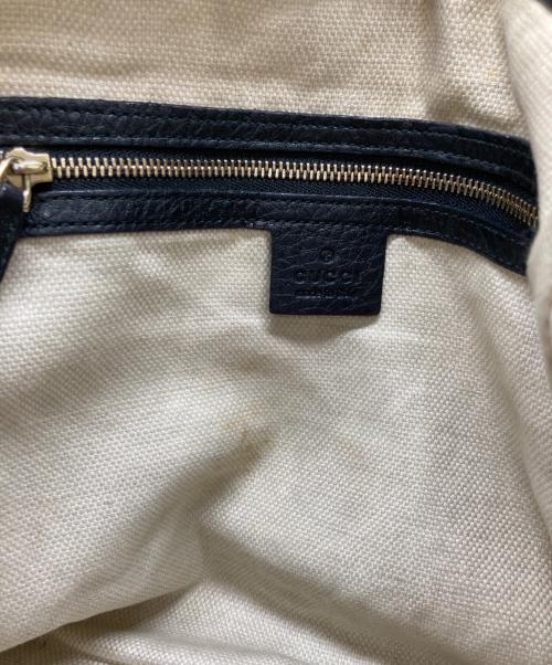 GUCCI（グッチ）GUCCI (グッチ) インターロッキングG ソーホー トートバッグ ネイビーの古着・服飾アイテム