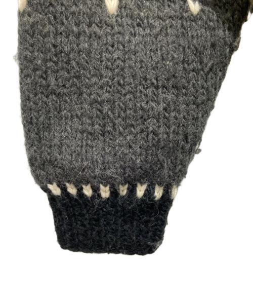 elephant TRIBAL fabrics（エレファントトライバルファブリックス）elephant TRIBAL fabrics (エレファントトライバルファブリックス) HYBRID COWICHAN BLOUSON / カウチンニット ブルゾン ブラック サイズ:FREEの古着・服飾アイテム