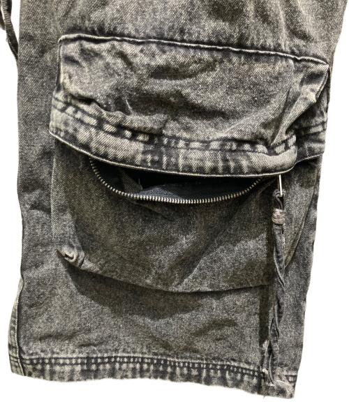 FACCIES（ファッチーズ）FACCIES (ファッチーズ) MULTI-POCKET DENIM CARGO マルチポケットデニムカーゴパンツ グレー サイズ:2の古着・服飾アイテム