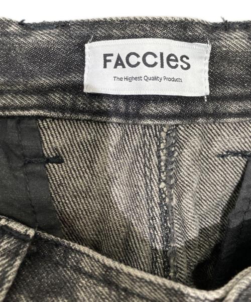 FACCIES（ファッチーズ）FACCIES (ファッチーズ) MULTI-POCKET DENIM CARGO マルチポケットデニムカーゴパンツ グレー サイズ:2の古着・服飾アイテム