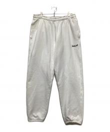 SEQUEL（シークエル）の古着「ロゴ刺繍スウェットロングパンツ」｜ホワイト