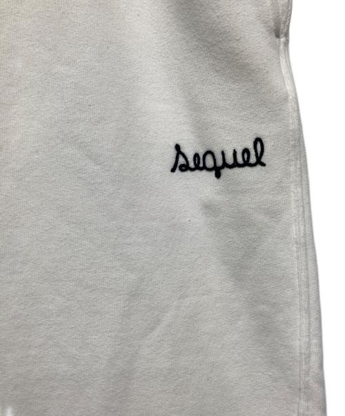 SEQUEL（シークエル）SEQUEL (シークエル) ロゴ刺繍スウェットロングパンツ ホワイト サイズ:Lの古着・服飾アイテム
