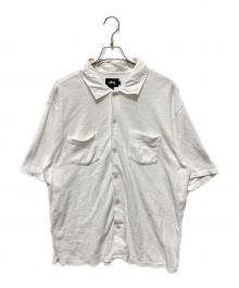 stussy（ステューシー）の古着「パイル地S/Sシャツ」｜ホワイト