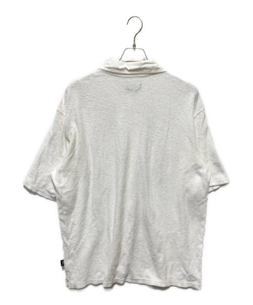 stussy（ステューシー）stussy (ステューシー) パイル地S/Sシャツ ホワイト サイズ:XLの古着・服飾アイテム