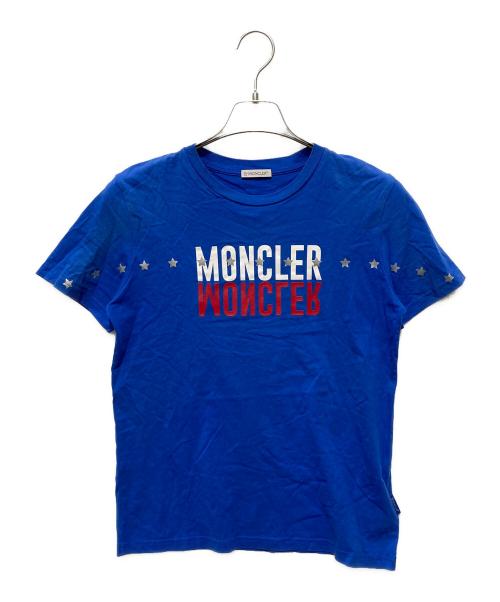 MONCLER（モンクレール）MONCLER (モンクレール) 半袖Tシャツ ブルー サイズ:14　(164cm)の古着・服飾アイテム