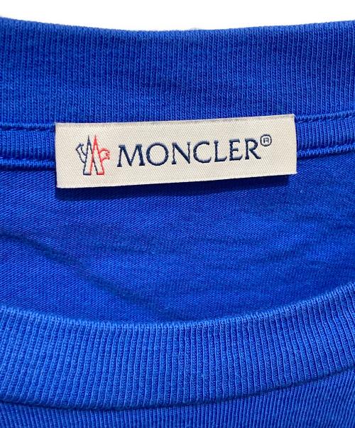 MONCLER（モンクレール）MONCLER (モンクレール) 半袖Tシャツ ブルー サイズ:14　(164cm)の古着・服飾アイテム