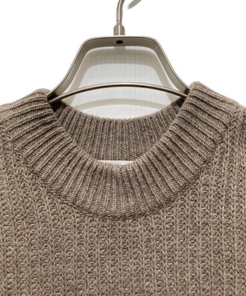 MONCLER（モンクレール）MONCLER (モンクレール) HYKE (ハイク) ノースリーブニットワンピース ブラウン サイズ:XXSの古着・服飾アイテム