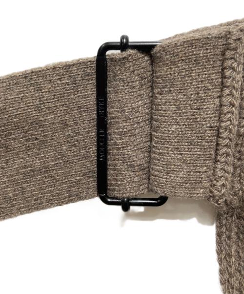 MONCLER（モンクレール）MONCLER (モンクレール) HYKE (ハイク) ノースリーブニットワンピース ブラウン サイズ:XXSの古着・服飾アイテム