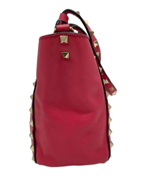 VALENTINO GARAVANI（ヴァレンティノ・ガラヴァーニ）VALENTINO GARAVANI (ヴァレンティノ・ガラヴァーニ) ロックスタッズ2WAYミニショルダーバッグ ピンクの古着・服飾アイテム