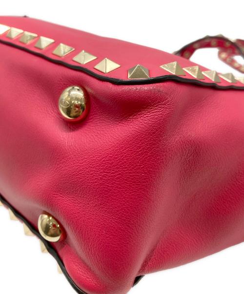 VALENTINO GARAVANI（ヴァレンティノ・ガラヴァーニ）VALENTINO GARAVANI (ヴァレンティノ・ガラヴァーニ) ロックスタッズ2WAYミニショルダーバッグ ピンクの古着・服飾アイテム