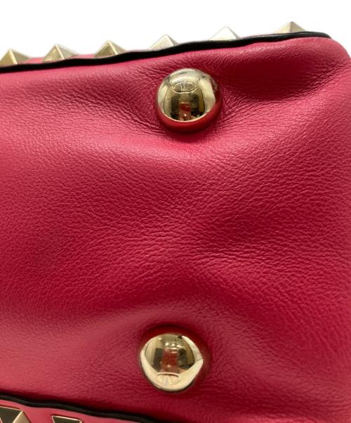 VALENTINO GARAVANI（ヴァレンティノ・ガラヴァーニ）VALENTINO GARAVANI (ヴァレンティノ・ガラヴァーニ) ロックスタッズ2WAYミニショルダーバッグ ピンクの古着・服飾アイテム