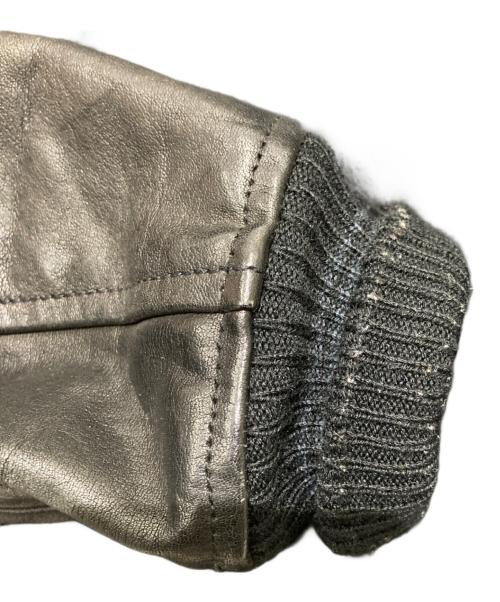 POLO RALPH LAUREN（ポロ・ラルフローレン）POLO RALPH LAUREN (ポロ・ラルフローレン) レザースリーブスタジャン ブラック サイズ:Sの古着・服飾アイテム