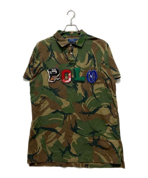 POLO RALPH LAUREN（ポロ・ラルフローレン）POLO RALPH LAUREN (ポロ・ラルフローレン) カモ柄 ポロシャツ グリーンカモ サイズ:XLの古着・服飾アイテム