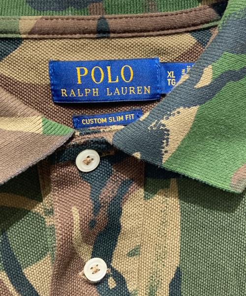 POLO RALPH LAUREN（ポロ・ラルフローレン）POLO RALPH LAUREN (ポロ・ラルフローレン) カモ柄 ポロシャツ グリーンカモ サイズ:XLの古着・服飾アイテム