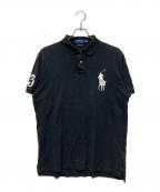 POLO RALPH LAURENポロ・ラルフローレン）の古着「ビッグポニー刺繍 ポロシャツ」｜ブラック
