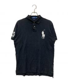 POLO RALPH LAUREN（ポロ・ラルフローレン）の古着「ビッグポニー刺繍 ポロシャツ」｜ブラック