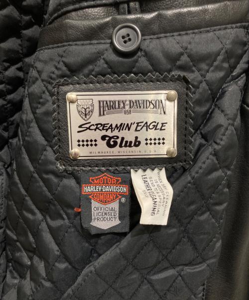 HARLEY-DAVIDSON（ハーレーダビッドソン）HARLEY-DAVIDSON (ハーレーダビッドソン) ダブルライダースジャケット ブラック サイズ:36の古着・服飾アイテム