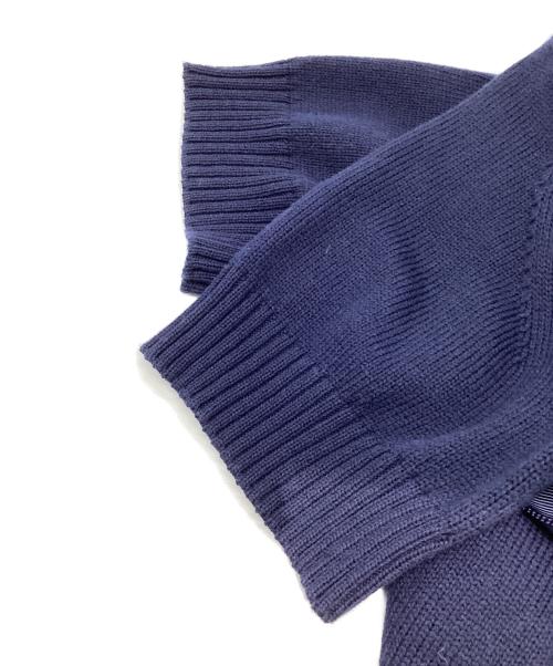 sacai（サカイ）sacai (サカイ) プリーツレイヤードニットS/Sワンピース ネイビー サイズ:2の古着・服飾アイテム