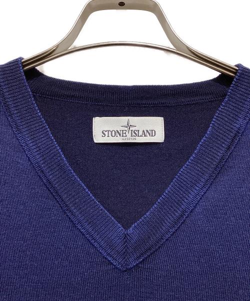 STONE ISLAND（ストーンアイランド）STONE ISLAND (ストーンアイランド) クルーネックニット ネイビー サイズ:XLの古着・服飾アイテム