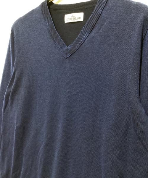 STONE ISLAND（ストーンアイランド）STONE ISLAND (ストーンアイランド) クルーネックニット ネイビー サイズ:XLの古着・服飾アイテム