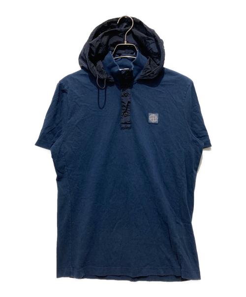 STONE ISLAND（ストーンアイランド）STONE ISLAND (ストーンアイランド) 半袖カットソー ネイビー サイズ:Lの古着・服飾アイテム