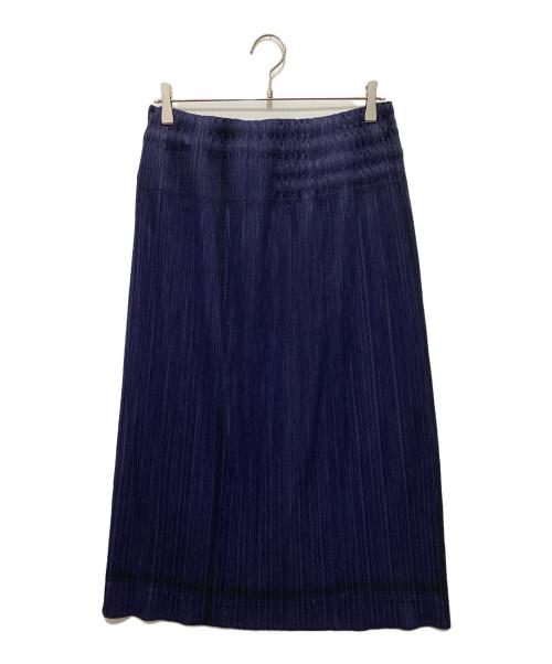 PLEATS PLEASE（プリーツプリーズ）PLEATS PLEASE (プリーツプリーズ) プリーツスカート ブルー サイズ:3の古着・服飾アイテム