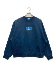 KITH×DISNEY（キス×ディズニー）の古着「クルーネックスウェット」｜ネイビー