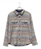 OUTERKNOWNアウターノーン）の古着「ブランケットシャツ」｜グレー