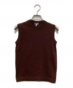 HERMESエルメス）の古着「ノースリーブカシミヤニット」｜ブラウン