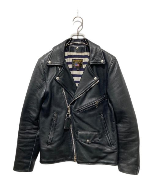 VANSON（バンソン）VANSON (バンソン) EDIFICE (エディフィス) 別注C2ライダースジャケット ブラック サイズ:36の古着・服飾アイテム