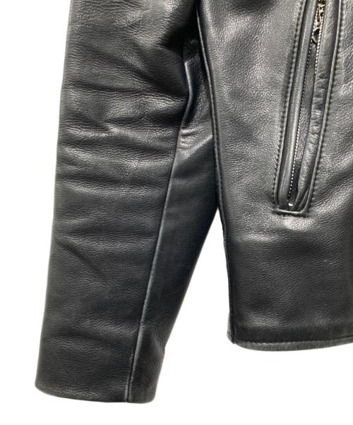 VANSON（バンソン）VANSON (バンソン) EDIFICE (エディフィス) 別注C2ライダースジャケット ブラック サイズ:36の古着・服飾アイテム