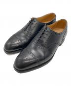 Crockett & Jonesクロケット＆ジョーンズ）の古着「WEST MINSTER2 メダリオンシューズ」｜ブラック