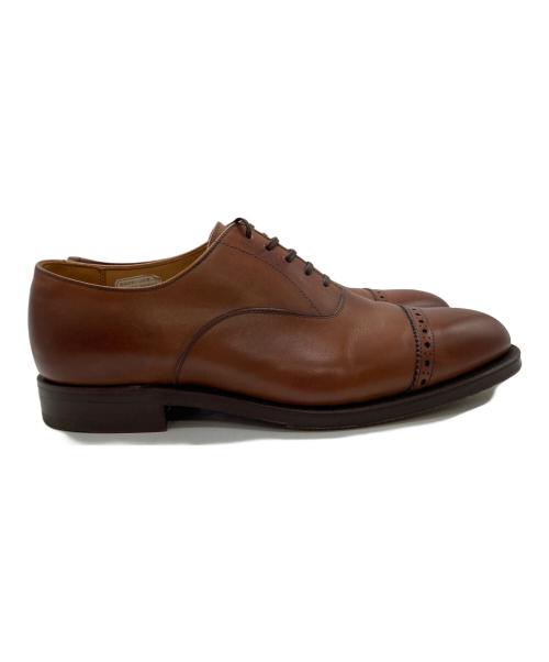 NEW & LINGWOOD（ニュー&リングウッド）NEW & LINGWOOD (ニュー&リングウッド) ストレートチップシューズ ブラウン サイズ:25cmの古着・服飾アイテム