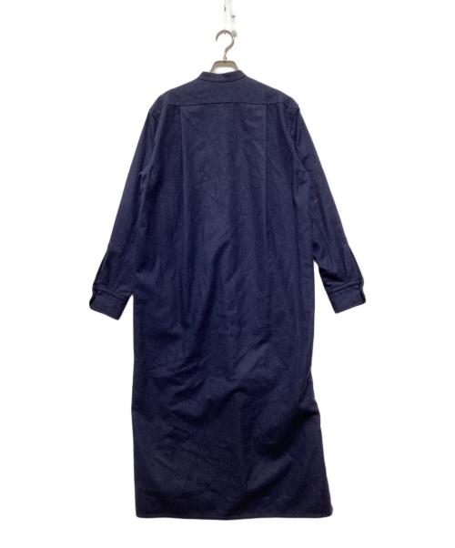 BLAMINK（ブラミンク）BLAMINK (ブラミンク) ウールフラノワンピース ネイビー サイズ:Sの古着・服飾アイテム