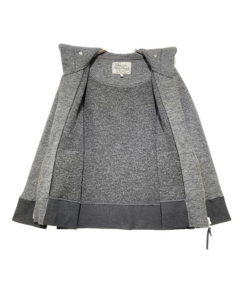 Vivienne Westwood（ヴィヴィアンウエストウッド）Vivienne Westwood (ヴィヴィアンウエストウッド) ウール混ジップパーカー グレー サイズ:48の古着・服飾アイテム