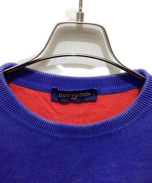 LOUIS VUITTON（ルイ ヴィトン）LOUIS VUITTON (ルイ ヴィトン) モノグラムグラディエント ニット ブルー サイズ:Lの古着・服飾アイテム