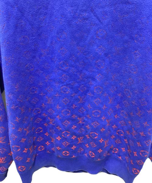 LOUIS VUITTON（ルイ ヴィトン）LOUIS VUITTON (ルイ ヴィトン) モノグラムグラディエント ニット ブルー サイズ:Lの古着・服飾アイテム