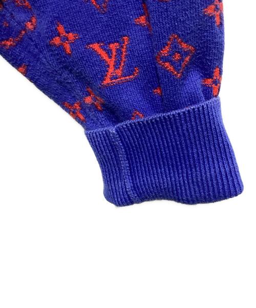 LOUIS VUITTON（ルイ ヴィトン）LOUIS VUITTON (ルイ ヴィトン) モノグラムグラディエント ニット ブルー サイズ:Lの古着・服飾アイテム