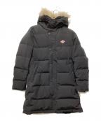 DANTONダントン）の古着「フード付きロングダウンコート」｜ブラック