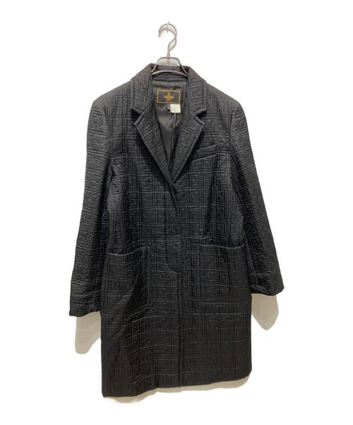 FENDI（フェンディ）FENDI (フェンディ) ズッカ柄キルティングコート ブラック サイズ:44の古着・服飾アイテム