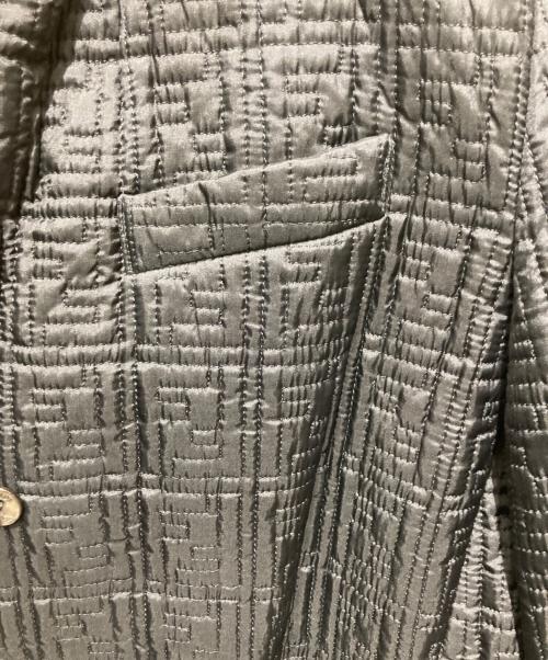 FENDI（フェンディ）FENDI (フェンディ) ズッカ柄キルティングコート ブラック サイズ:44の古着・服飾アイテム