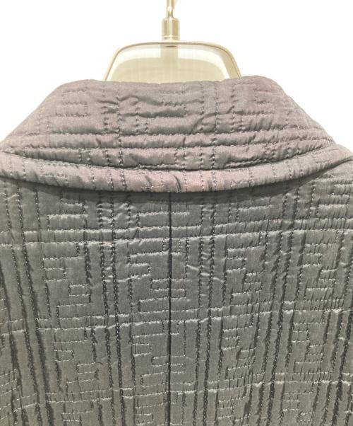 FENDI（フェンディ）FENDI (フェンディ) ズッカ柄キルティングコート ブラック サイズ:44の古着・服飾アイテム