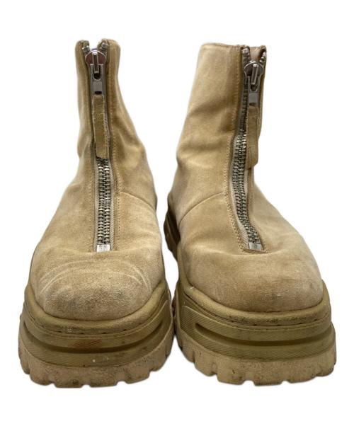 Eytys（エイティーズ）Eytys (エイティーズ) Raven ジップアップ スウェ―ドブーツ ベージュ サイズ:27.4cmの古着・服飾アイテム