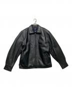 GAPギャップ）の古着「90’sオールドレザージャケット」｜ブラック